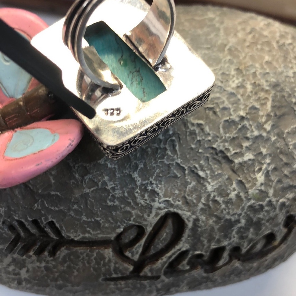 Silver Turquoise Ring - Picture 4 of 6